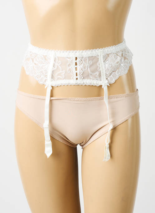 Guêpière/Porte-jarretelle blanc AUBADE femme