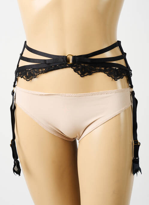 Guêpière/Porte-jarretelle noir AUBADE pour femme