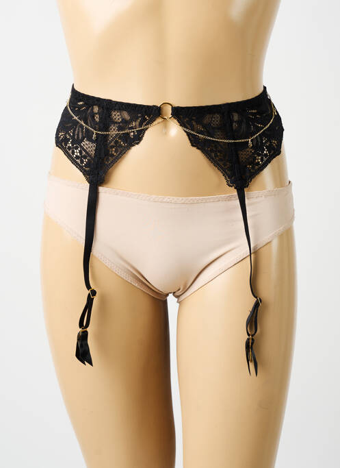 Guêpière/Porte-jarretelle noir AUBADE pour femme