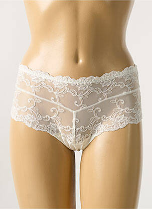 Shorty broderie ruban blanc AMBRA femme