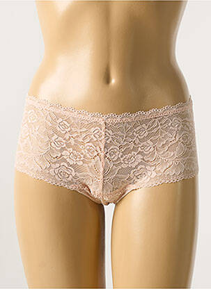 Shorty tissage dentelle rose AUBADE femme