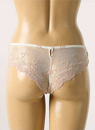 Shorty broderie ruban beige AMBRA femme