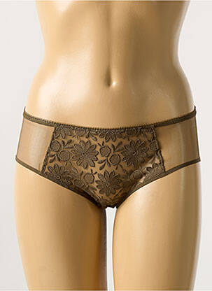 Shorty effet matière satinée vert SIMONE PERELE femme