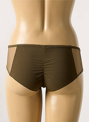 Shorty effet matière satinée vert SIMONE PERELE femme