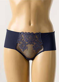 Shorty effet matière satinée bleu MAISON LEJABY femme