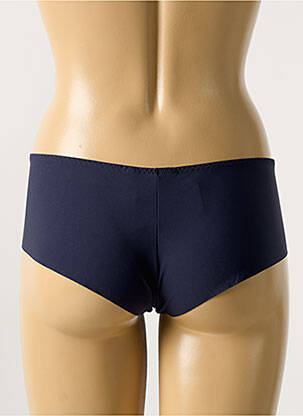 Shorty effet matière satinée bleu MAISON LEJABY femme