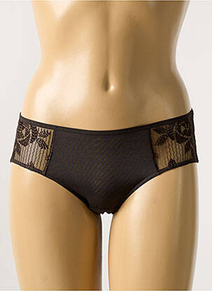 Shorty légère et transparente marron MAISON LEJABY femme