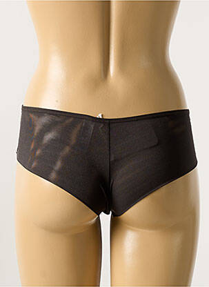 Shorty broderie marron MAISON LEJABY femme