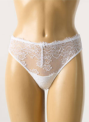 Culotte tissage dentelle blanc AMBRA femme