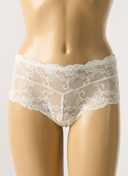 Shorty broderie ruban blanc AMBRA femme