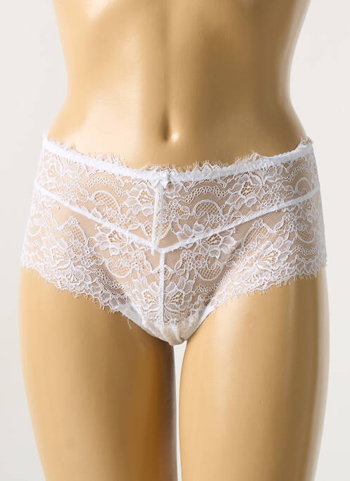 Shorty broderie ruban blanc AMBRA femme
