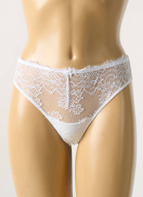 Culotte tissage dentelle blanc AMBRA femme