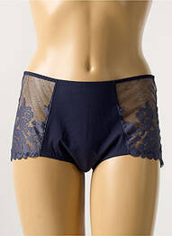 Shorty effet matière satinée bleu MAISON LEJABY femme