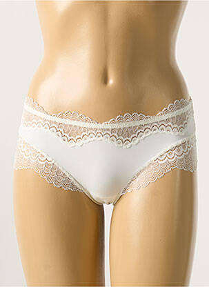 Shorty effet matière satinée blanc SIMONE PERELE femme
