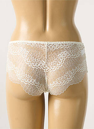 Shorty effet matière satinée blanc SIMONE PERELE femme