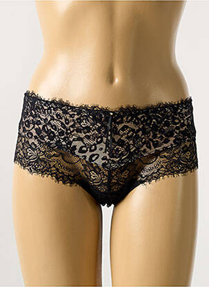 Shorty tissage dentelle noir AMBRA femme