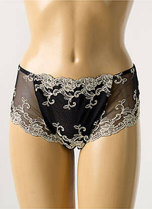 Shorty effet matière satinée noir AMBRA femme