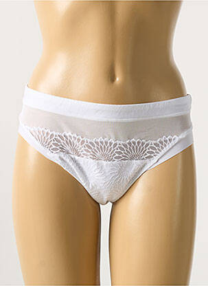 Shorty effet matière satinée blanc PRIMA DONNA femme