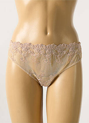 Shorty broderie ruban beige AMBRA femme