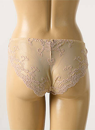 Shorty broderie ruban beige AMBRA femme