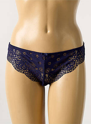 Culotte effet matière satinée bleu SIMONE X SIMONE PÉRÈLE femme