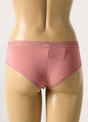 Shorty effet matière satinée rose MAISON LEJABY femme