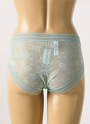 Shorty tissage dentelle bleu MAISON LEJABY femme