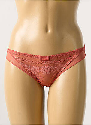 Culotte tissage dentelle marron SIMONE X SIMONE PÉRÈLE femme