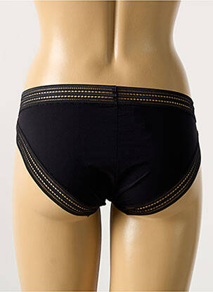 Culotte effet matière satinée noir MAISON LEJABY femme