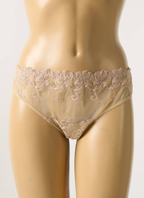 Shorty broderie ruban beige AMBRA femme