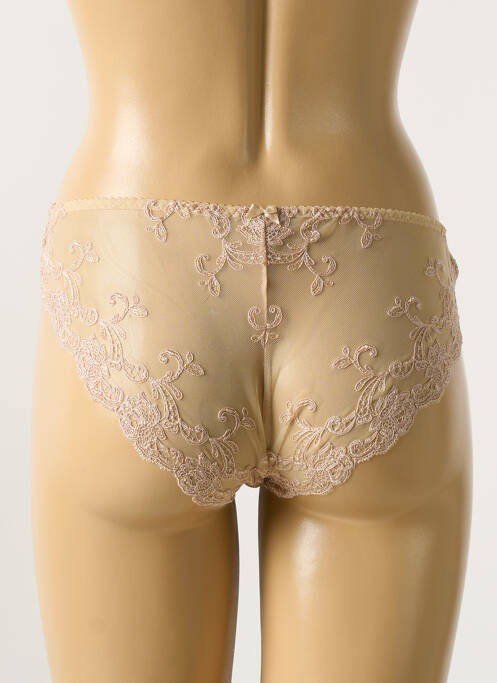 Shorty broderie ruban beige AMBRA femme