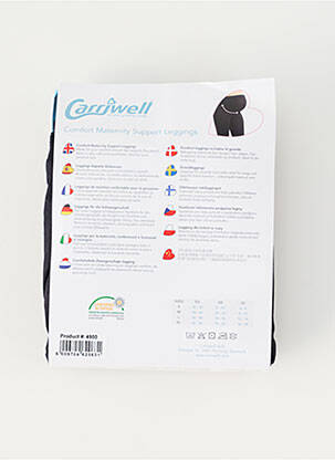 Pantalon maternité taille haute noir CARRIWELL femme