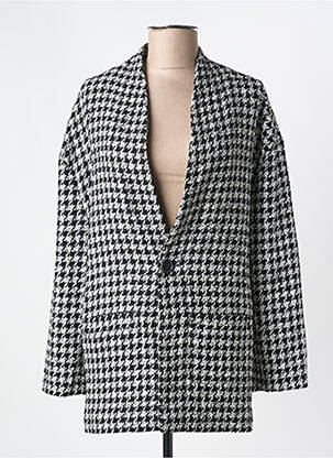 Veste casual finition intérieure doublée noir REIKO femme