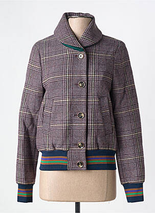 Blouson col col montant violet TRENCH & COAT femme