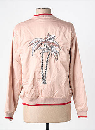 Blouson effet matière satinée rose GARCIA fille