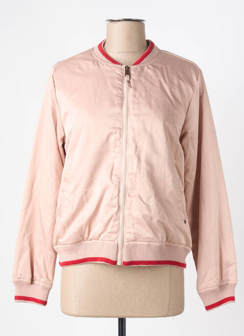 Blouson effet matière satinée rose GARCIA fille