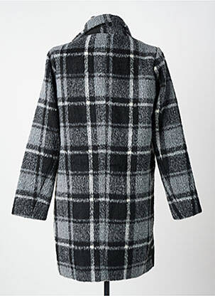 Manteau court coupe droite sans capuche gris LILI SIDONIO femme