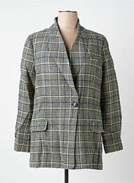 Veste casual col tailleur bleu LEON & HARPER femme