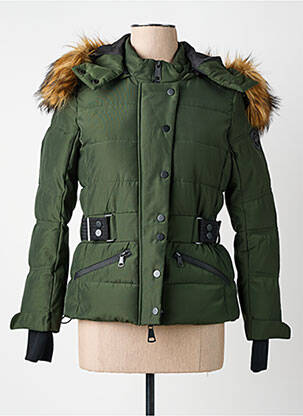 Doudoune manches longues a capuche vert JAYLOUCY femme