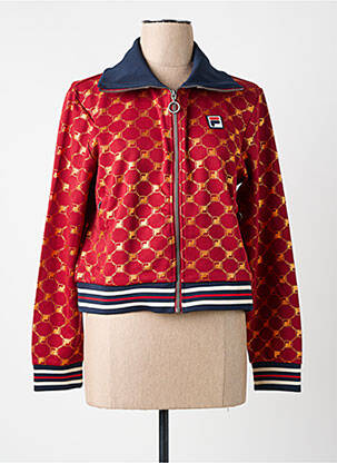 Veste casual coupe droite rouge FILA femme
