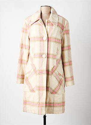 Manteau long poches sans capuche beige FIRETRAP femme