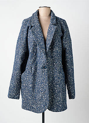 Manteau court coupe droite sans capuche bleu DN.SIXTY SEVEN femme