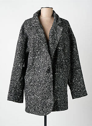 Manteau court coupe droite sans capuche noir DN.SIXTY SEVEN femme
