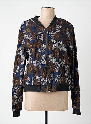 Veste casual finition intérieure doublée bleu LA FÉE ATELIER BY LA FÉE MARABOUTÉE femme