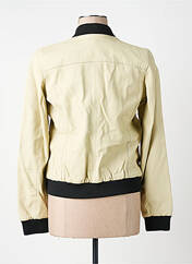 Veste en cuir beige LEON & HARPER pour femme seconde vue