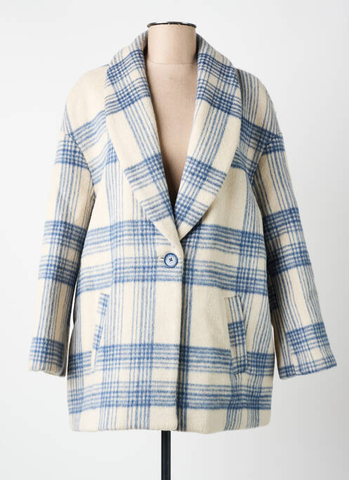 Manteau long bleu SCHOOL RAG pour femme