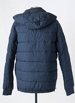 Doudoune poches a capuche bleu TEDDY SMITH homme
