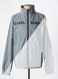 Coupe-vent poches sans capuche gris KARL KANI homme