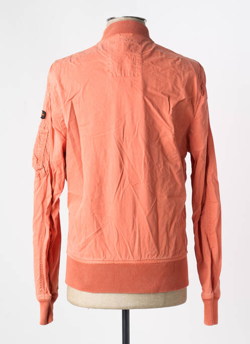 Blouson orange SCHOTT pour homme
