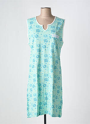 Chemise de nuit imprimé fleurs bleu CHRISTIAN CANE femme